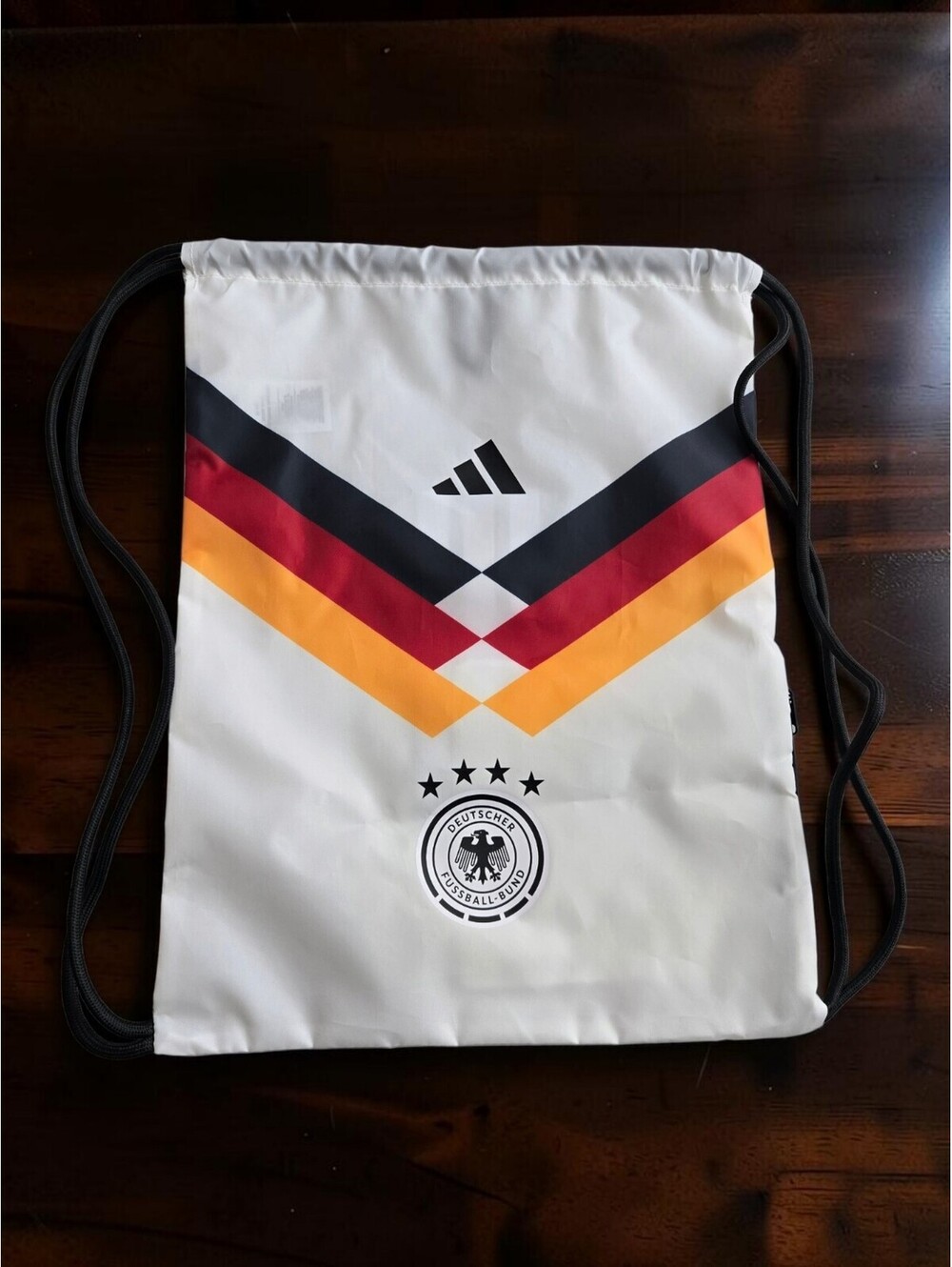 Adidas Germany National Team Drawstring Backpack with Zipper Pocket